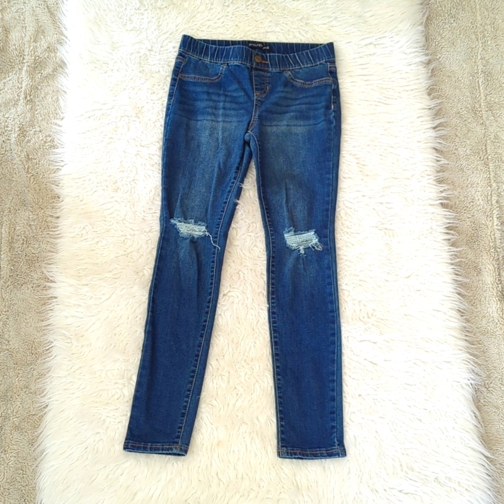 Vanilla Star Girls Pull Up Distressed Skinny Jeans/Jeggings